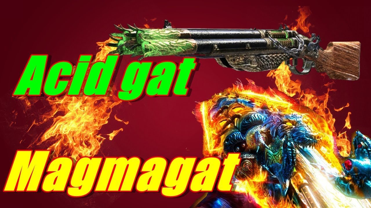 Magmagat + Acid Gat Como Montar - BOTD ( Sangue Dos  Mortos ) Bo4 Zombies Pt Br
