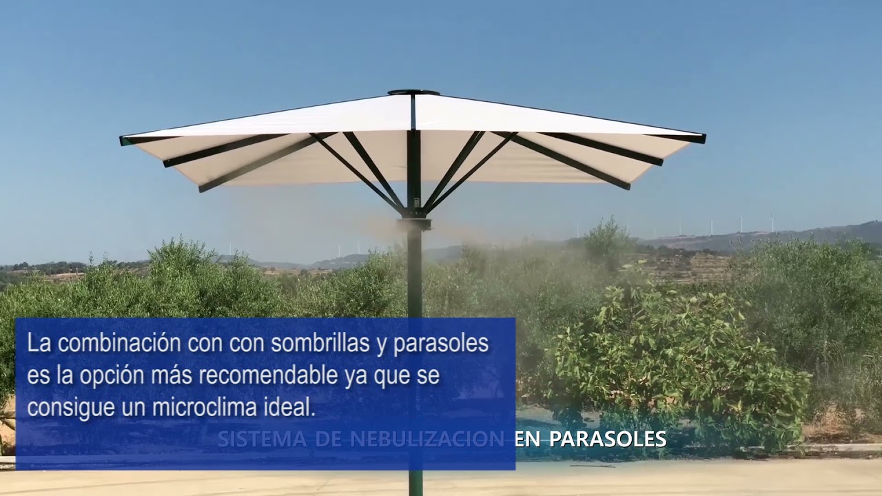 NEBULIZACION EN SOMBRILLAS Y PARASOLES