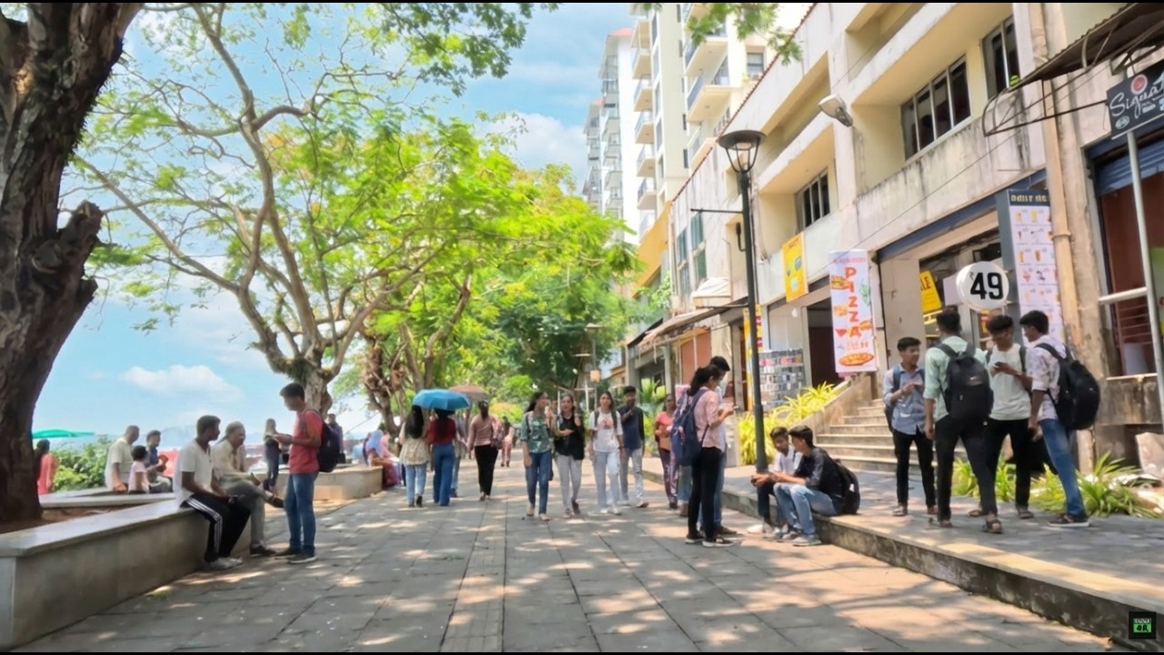 South India Walking Tour 4K | Kochi Marine Drive, Kerala 🇮🇳 | Walking Tour Marine drive, Ernakulam
