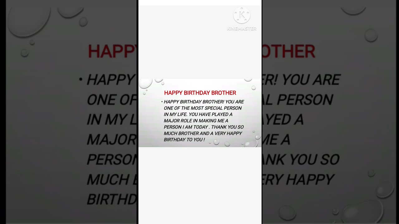 Best birthday wishes for brother # Birthday wishes. @Rsk2105