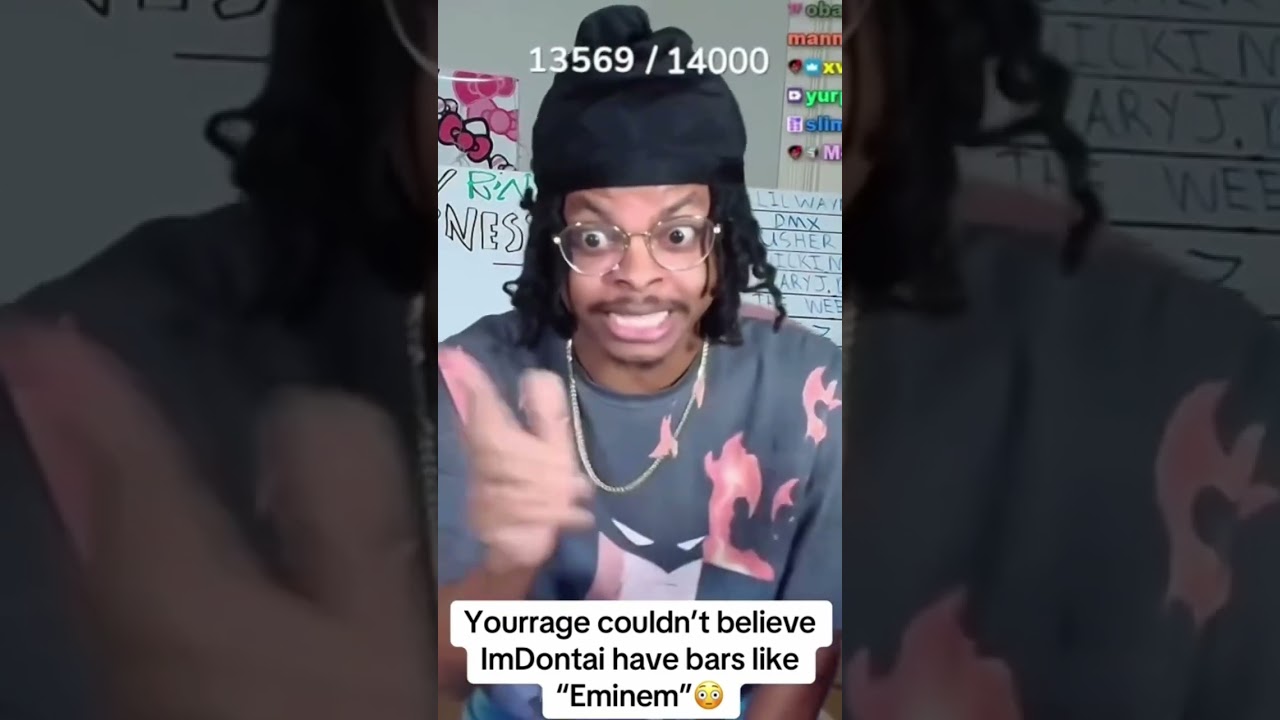 Донтай выдаёт несколько строк из песен Эминема на стриме YourRage 😭🔥 #eminem
