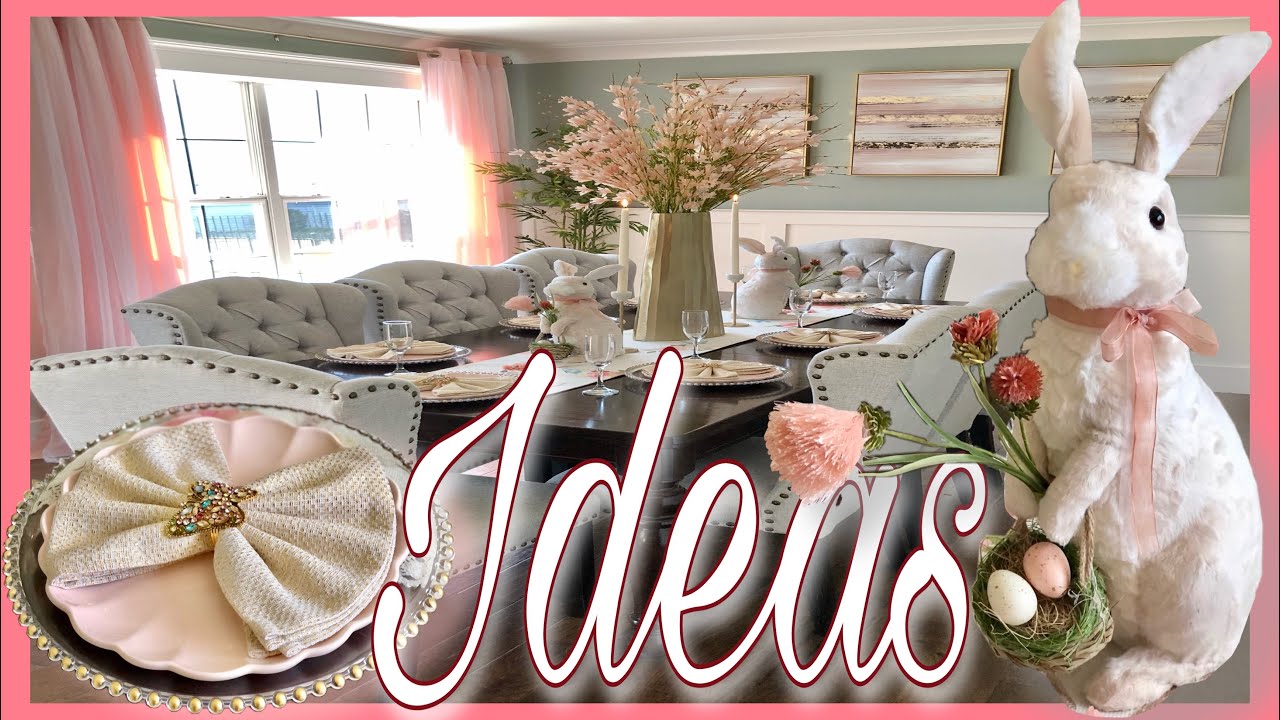 💐DECORACIÓN PRIMAVERA 2021🌸 Ideas para decorar tu comedor o mesa 🏠  spring decor ideas 🐣 2021