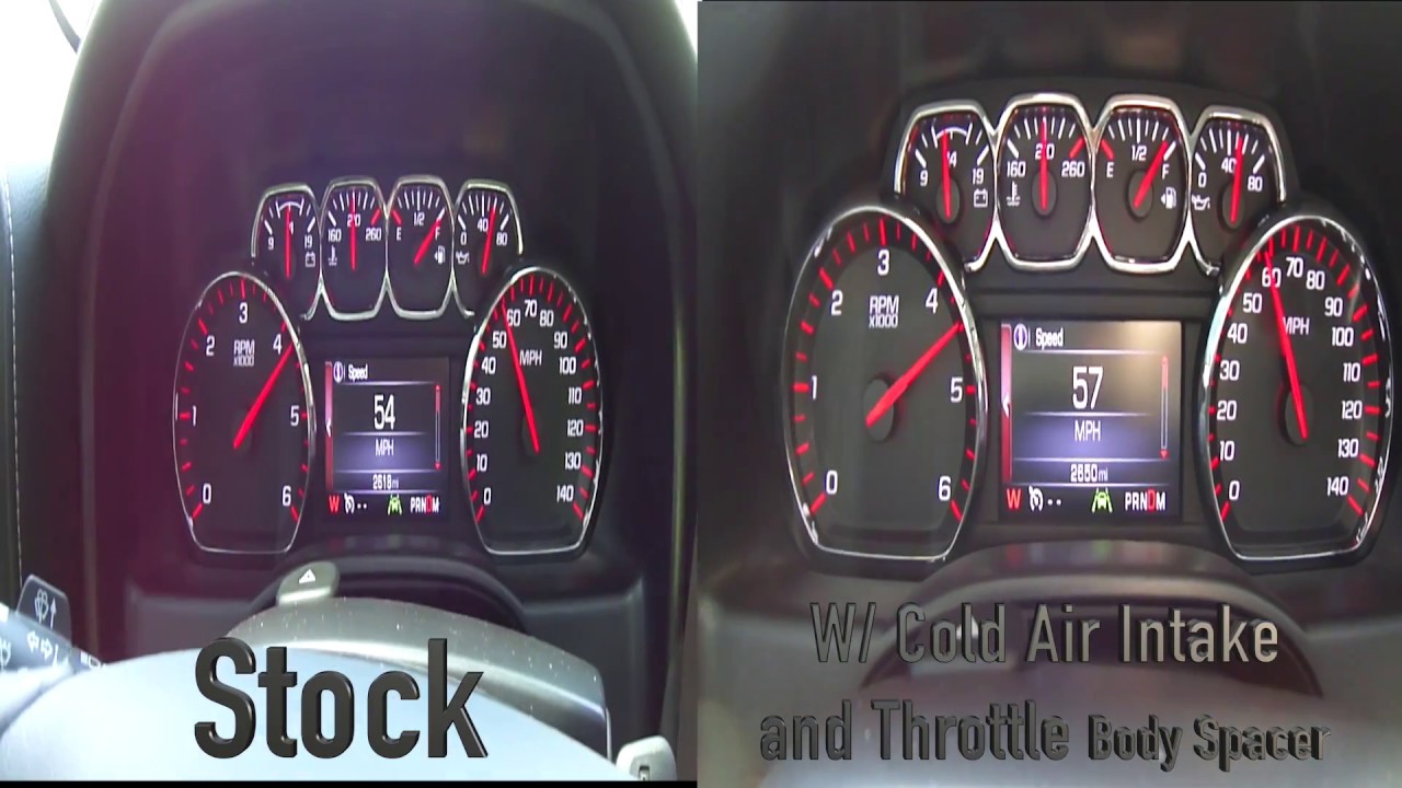 2016 GMC Sierra before and after Performance Upgrades with stats