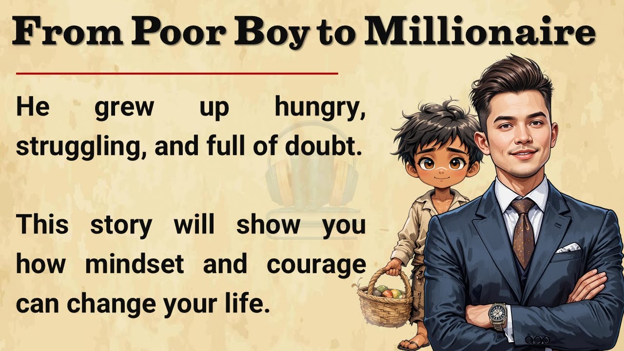 How a Poor Boy Became a Millionaire || Learn English Through Story Level 2 || Graded Reader ✅