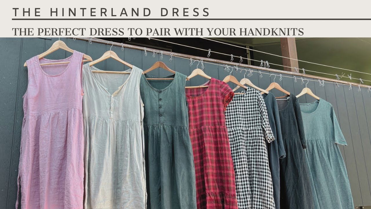 All about the 8 Hinterland Dresses I have seen, the perfect garment to pair with you handknits!