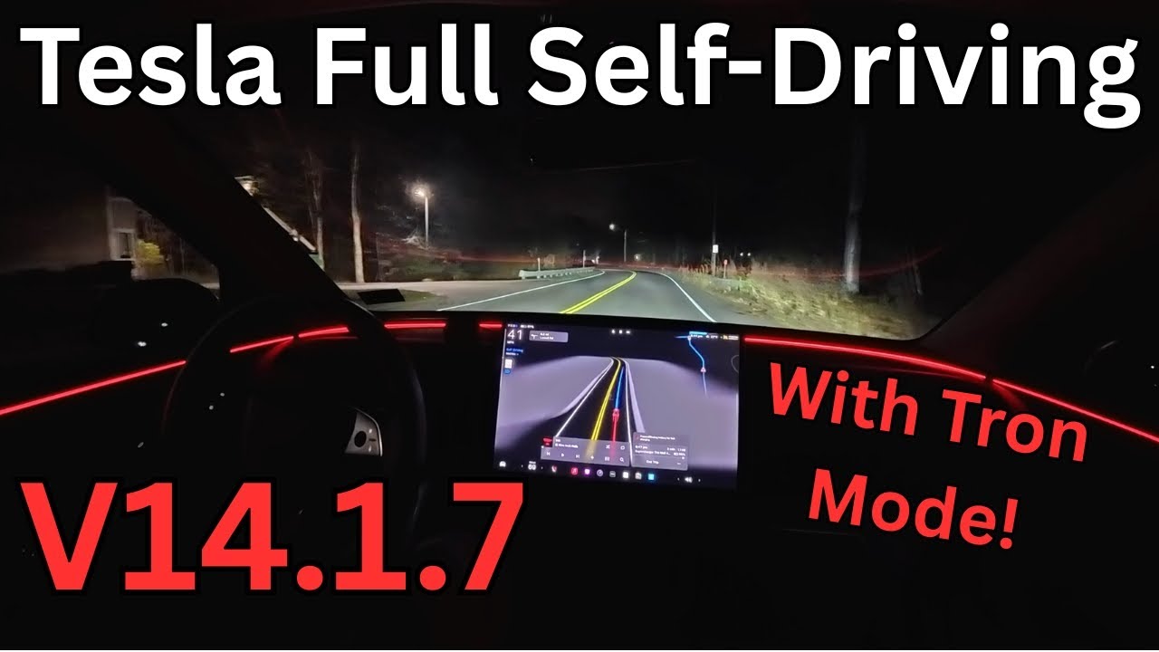 Tesla FSD V14.1.7 Первый тест-драйв (с комментариями)