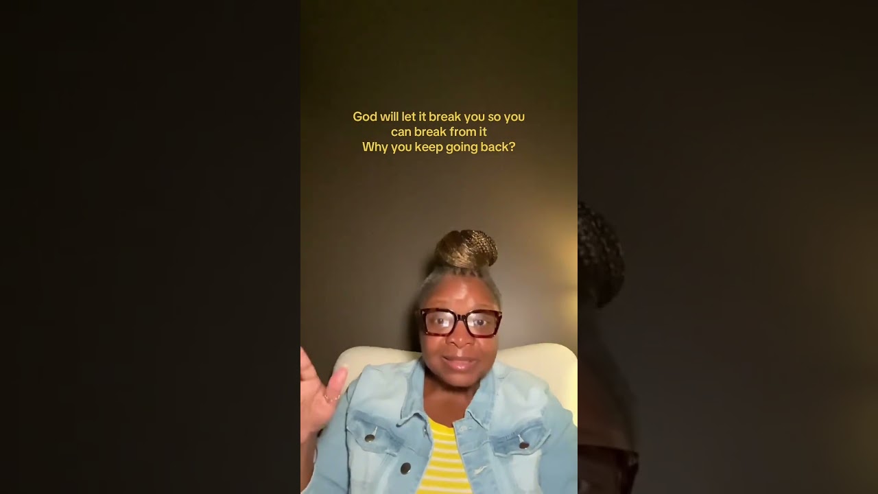 God will let it break you so you can break from it 