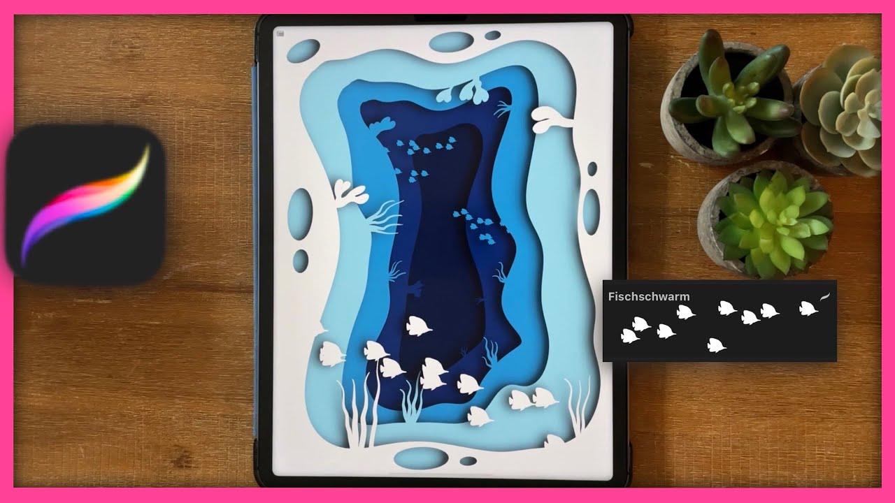 Урок по созданию эффекта «море + кисть» в Procreate