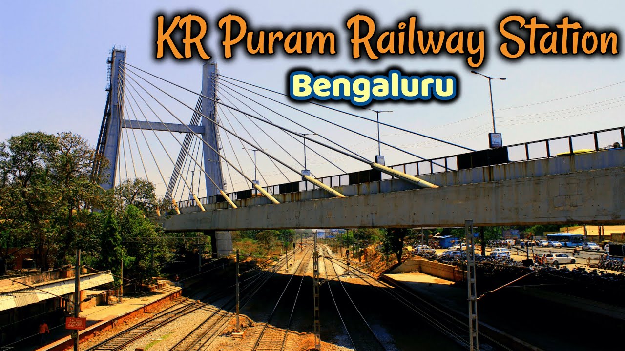 🌉 Экскурсия по железнодорожной станции KR Puram | Самый знаменитый вантовый мост Бангалора и желе...