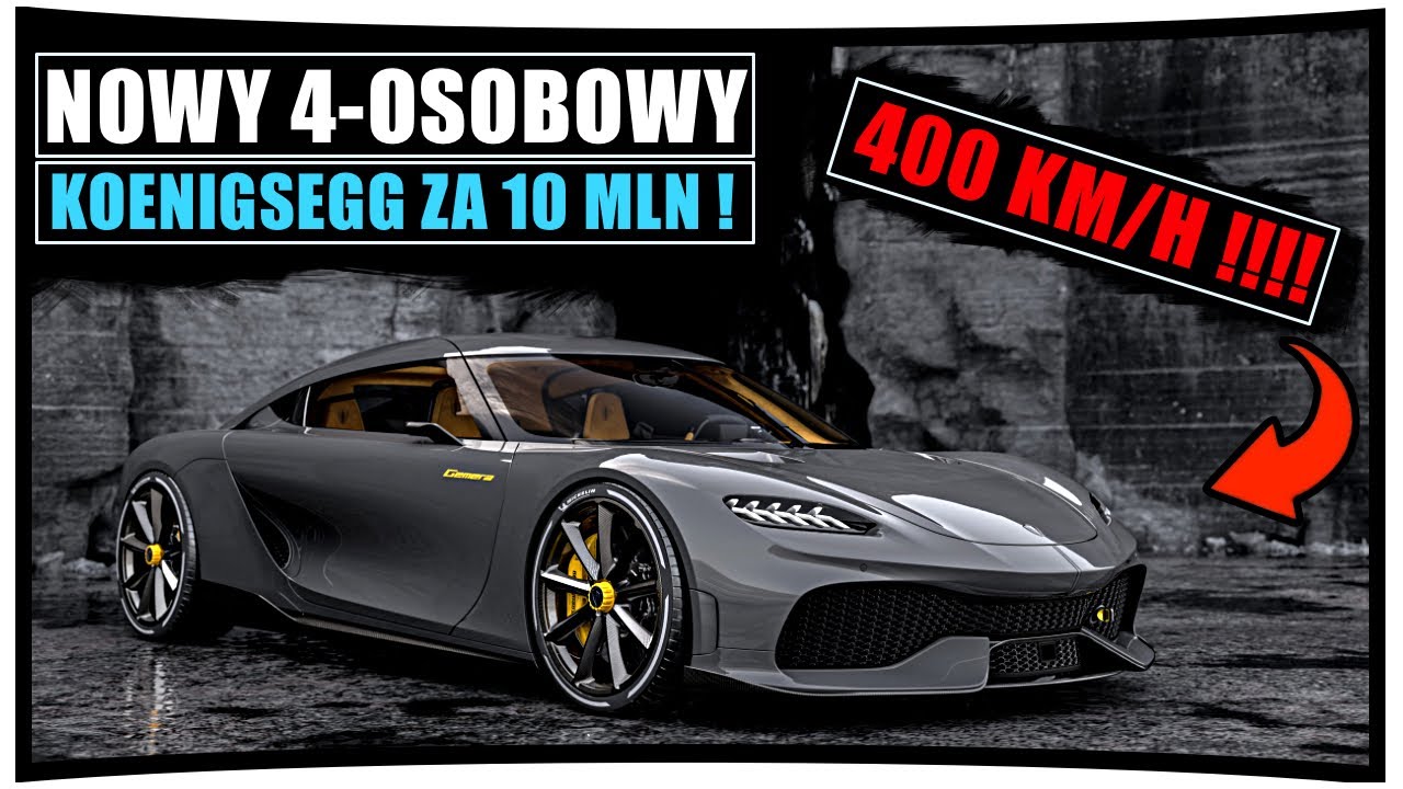 NOWY Koenigsegg GEMERA - 4 osobowy supersamoch&oacute;d