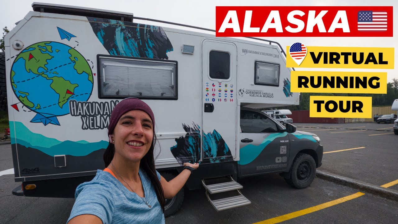 ALASKA VIRTUAL RUNNING TOUR | Corriendo por Soldotna en #Alaska 🇺🇸 con Caro & Santi