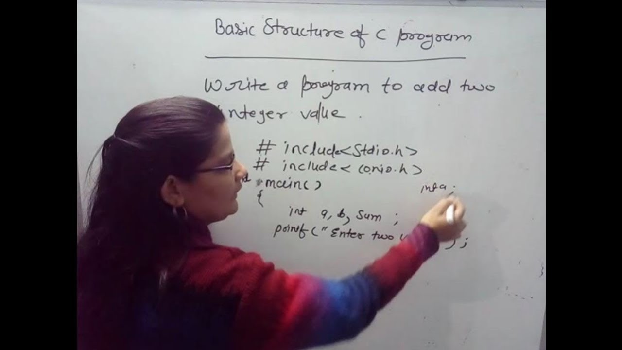 Basic Structure of  C Program in Hindi   Lec-4| C Programming Tutorial in Hindi
