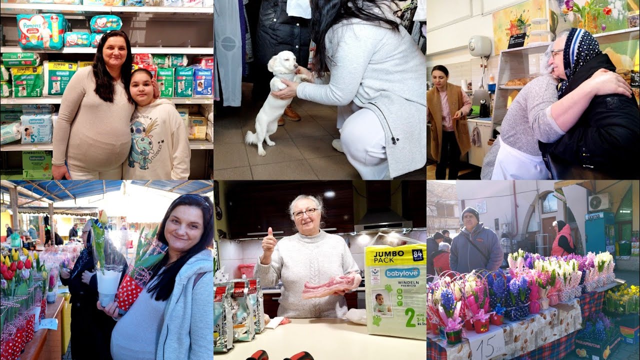 Cu Angi si Bunica la piata obor,Mihai Viteazul și la D&M,cumpărăm primele scutece pentru Teodora ❤️
