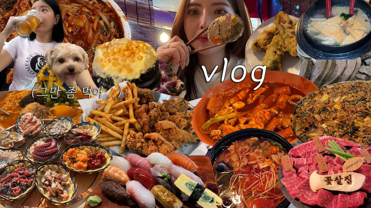 [먹방브이로그] 이  영상하나로 서울맛집과 부산맛집 정복가능  🔥 (+3kg 🐷)