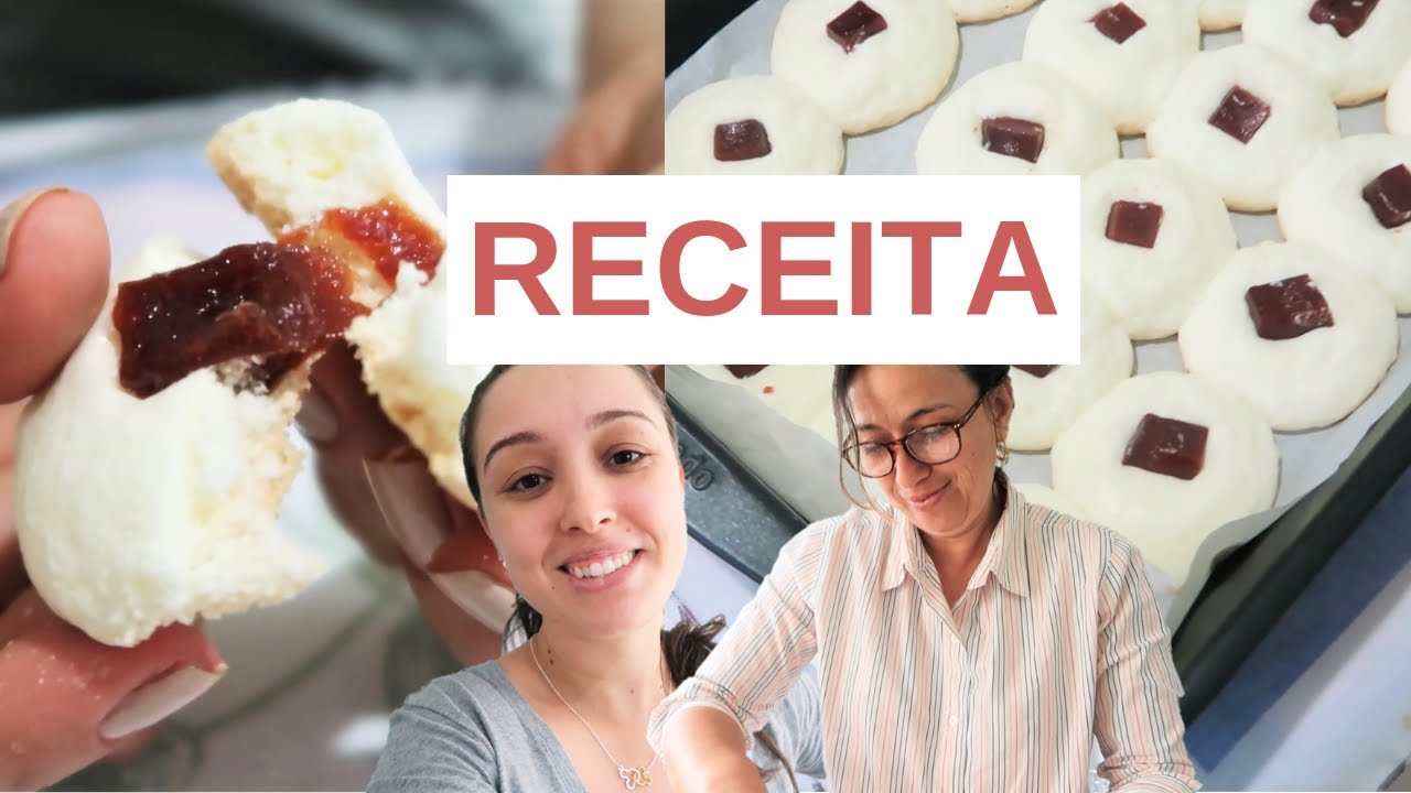 COZINHANDO COM A MINHA MÃE: BOLACHINHAS DE POLVILHO DOCE COM GOIABADA