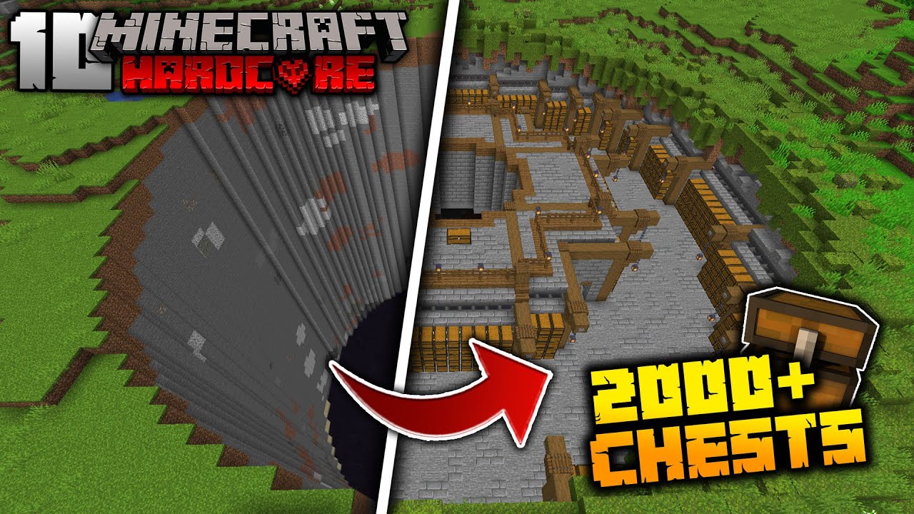 I Build a HUGE AUTOMATIC Sorting System in Minecraft Hardcore... (#10)