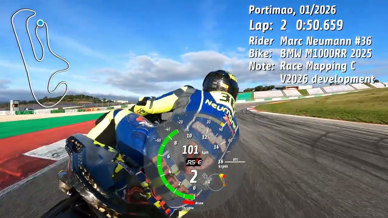 Marc Neumann #36 | BMW M1000RR 2025 | 3Laps @ Portimao 01/2026 | 1:49.5