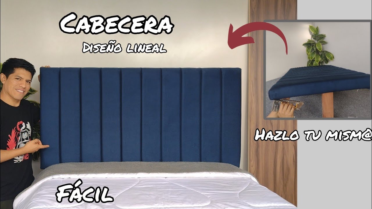 CÓMO HACER CABECERA Fácil económico / Diseño lineal DIY