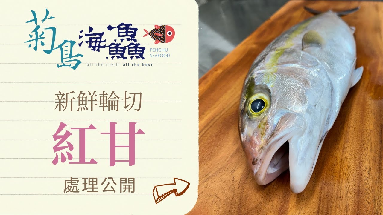 紅甘魚 輪切處理流程大公開 ⁕菊島海鱻⁕
