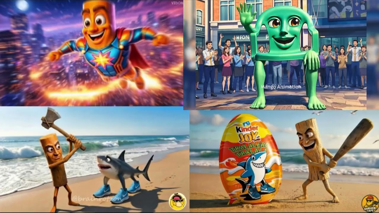 SODA POP x ITALIAN BRAINROT HEROES vs Tung Tung Tung Sahur opens BRAINROT Surprise Kinder Joy Egg