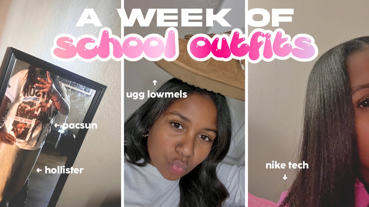 A WEEK OF SCHOOL OUTFITS ♡ grwm, chit-chats, ootd’s & makeup tutorial 