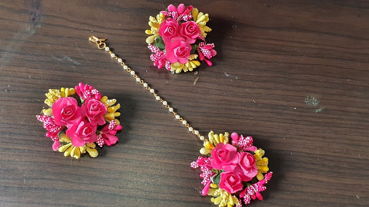 Flower Jewellery Making|Flower Jewellery For Haldi & Mehandi|