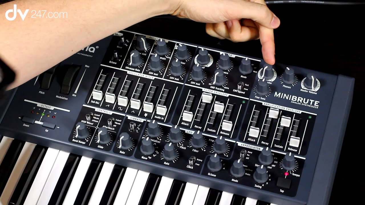 Arturia MiniBrute Synthesizer Demonstration