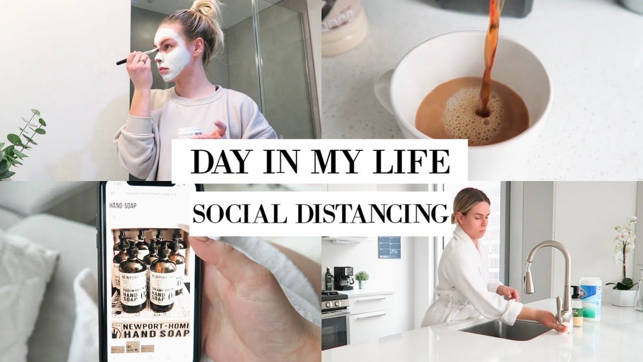 DAY IN MY LIFE VLOG: SOCIAL DISTANCING, CLEANING + SELF-CARE | Katie Musser