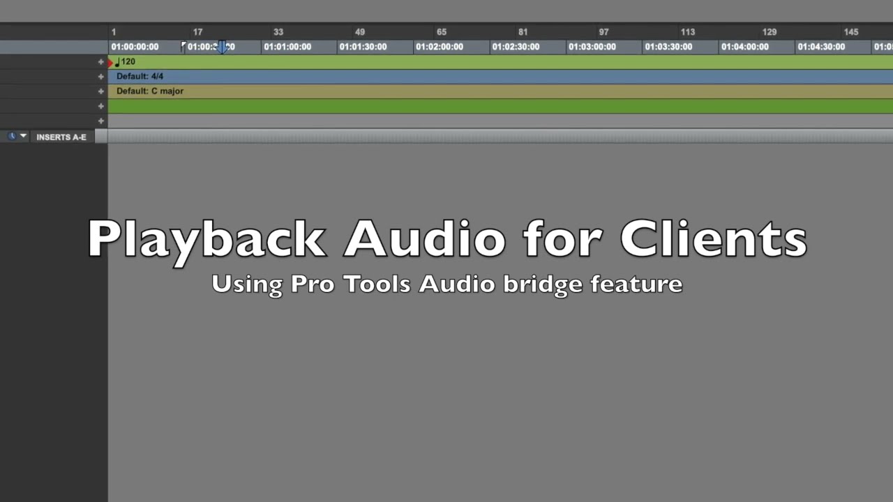 Using Pro Tools audio bridge feature in voiceover sessions
