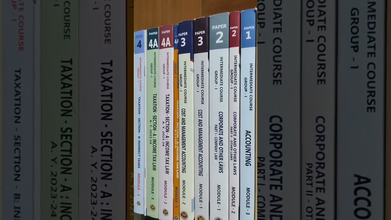 CA intermediate books ♥️♥️ICAI study material 