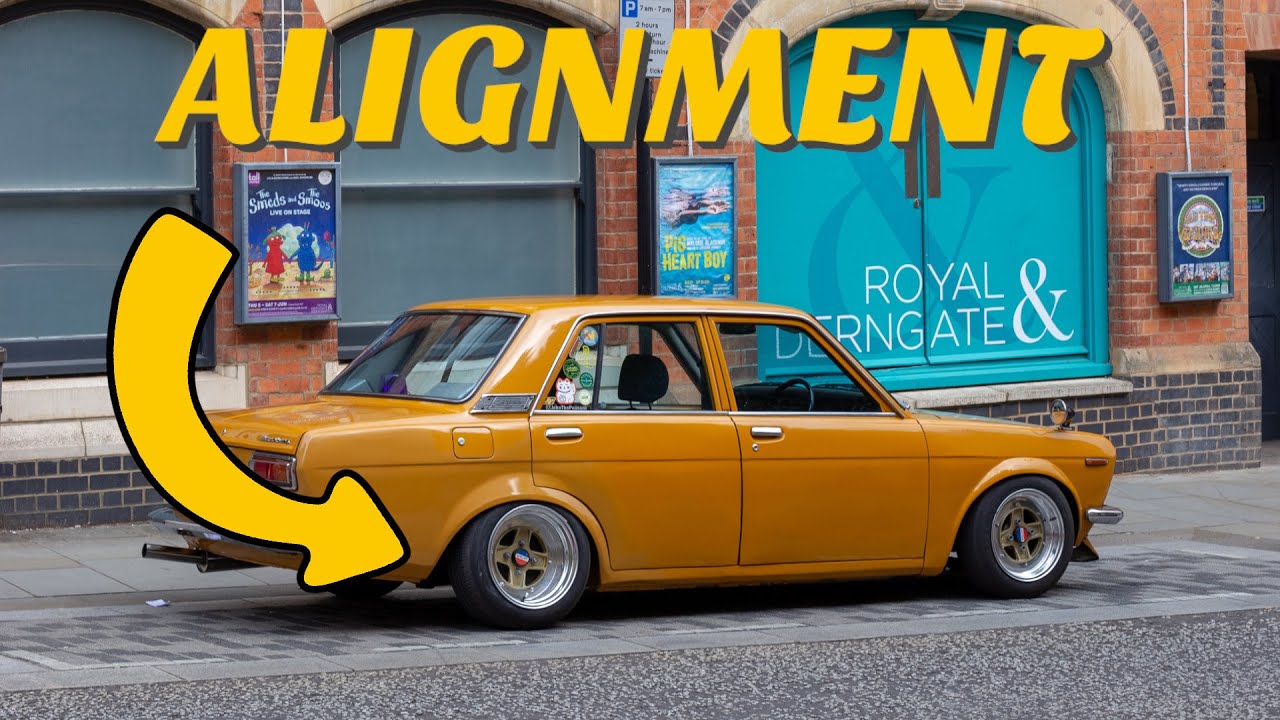 Регулировка развала-схождения задних колёс на Datsun своими руками с помощью бечёвки 