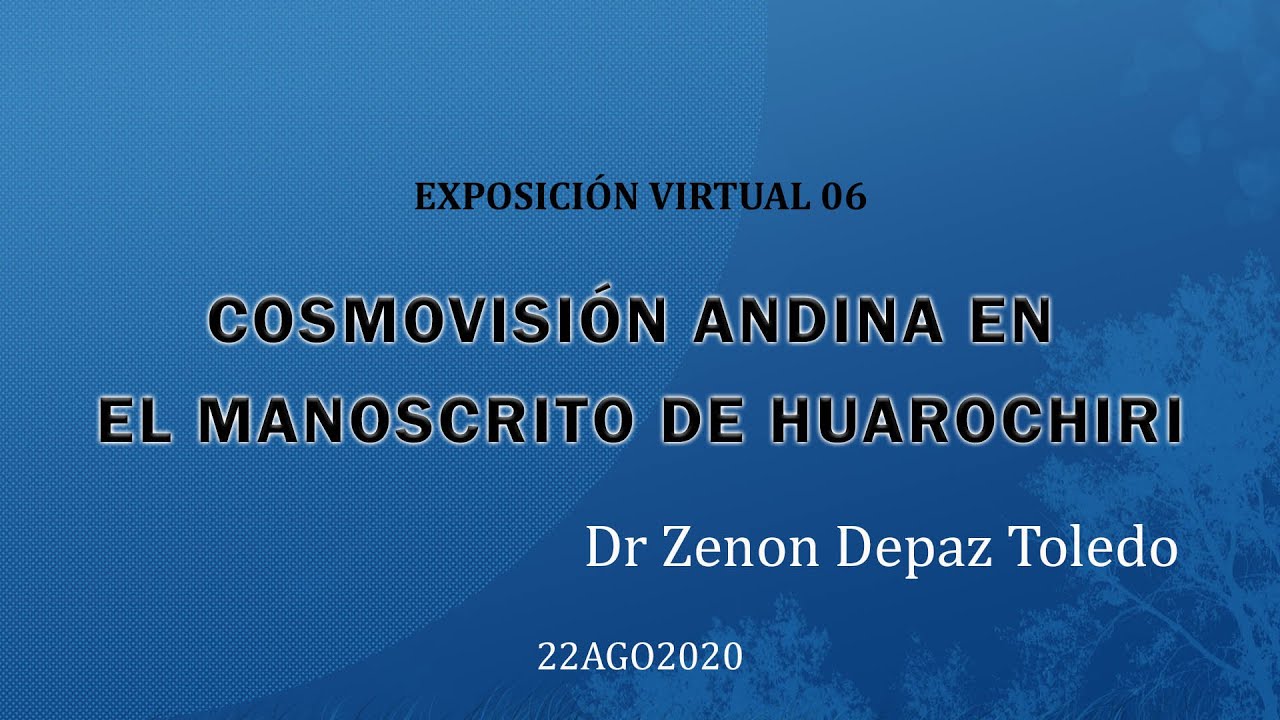 Cosmovisión andina de Zenón Depaz