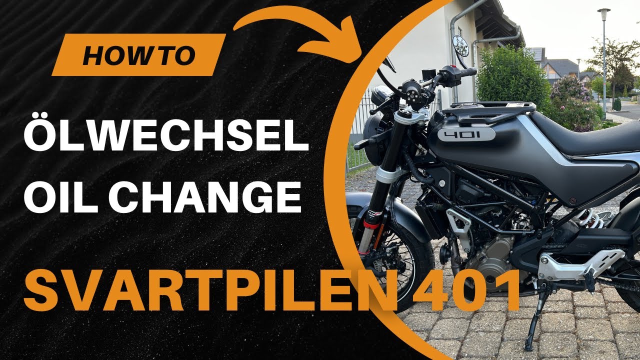 HOW TO - Oil Change Svartpilen Vitpilen 401 - Oil change