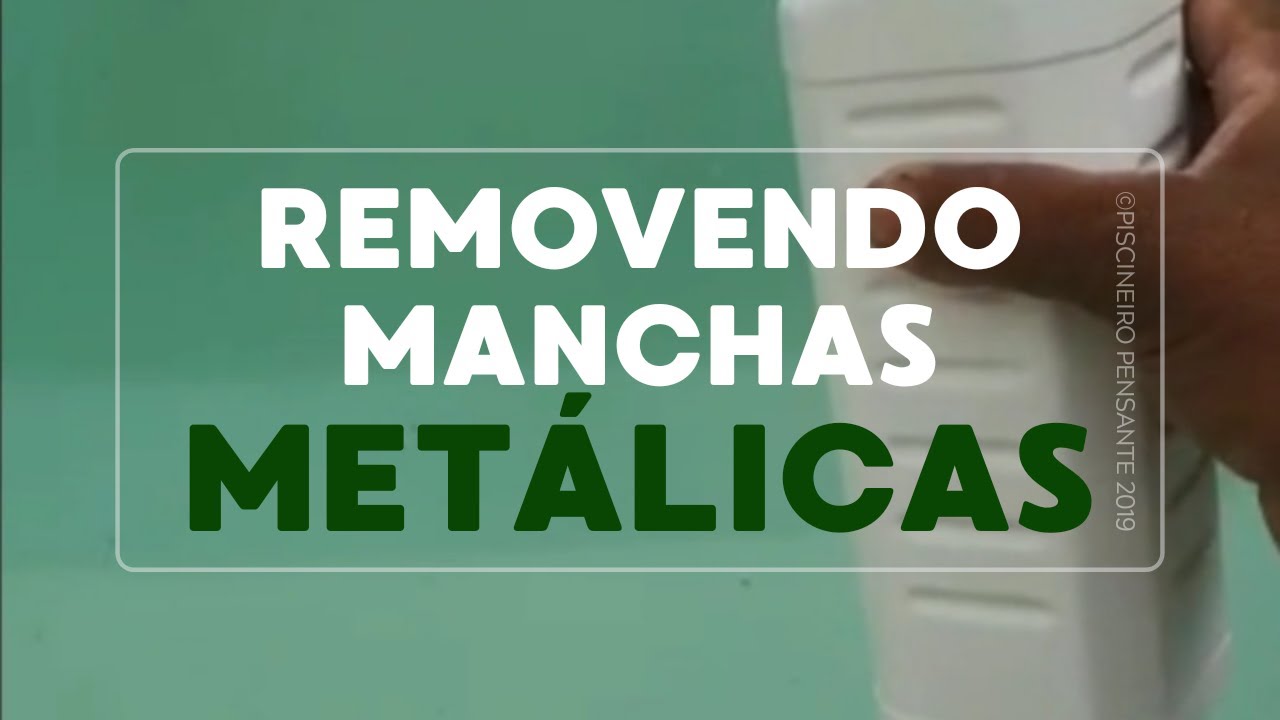 Removendo manchas metálicas de piscinas