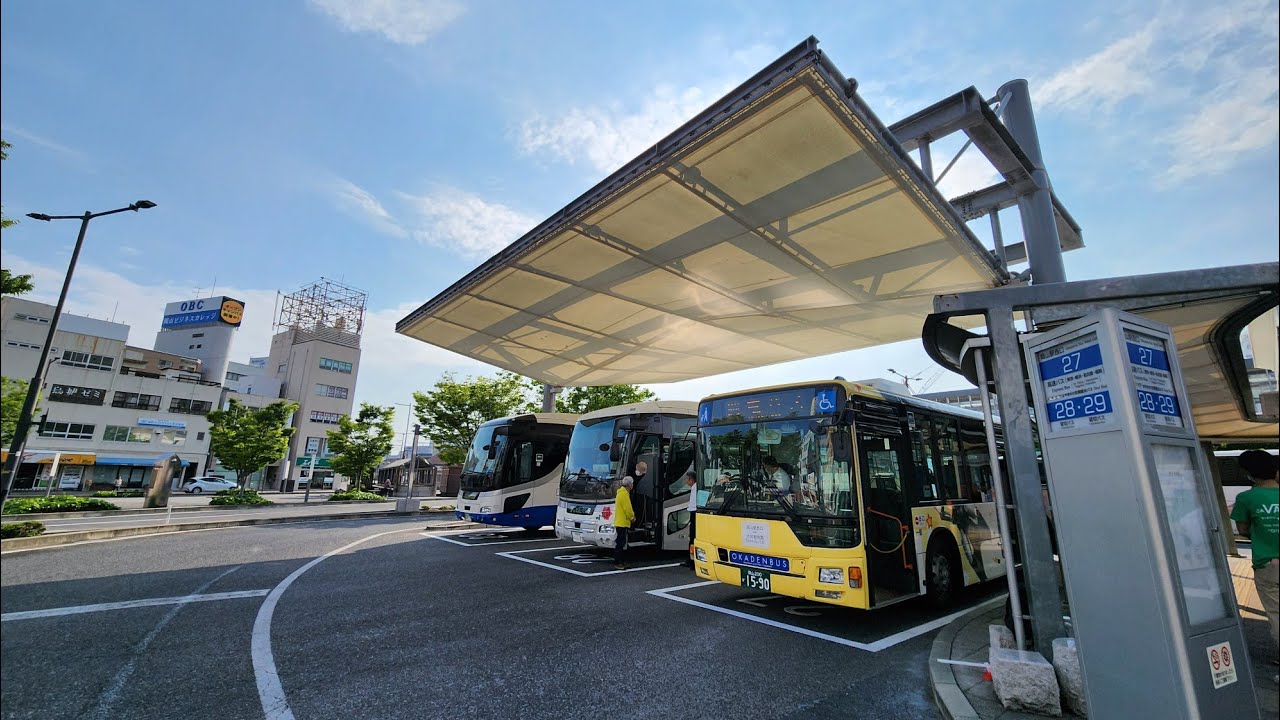 【岡山駅】新幹線改札口から西口バスターミナル