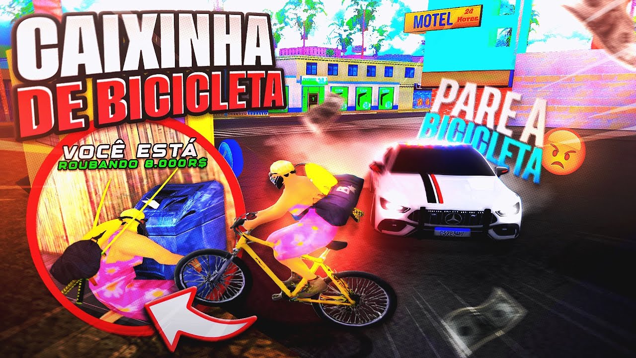 FAZENDO CAIXINHA DE BICICLETA 🤣 DEI TRABALHO PARA OS POLICIA!! GTA RP SAMP MOBILE