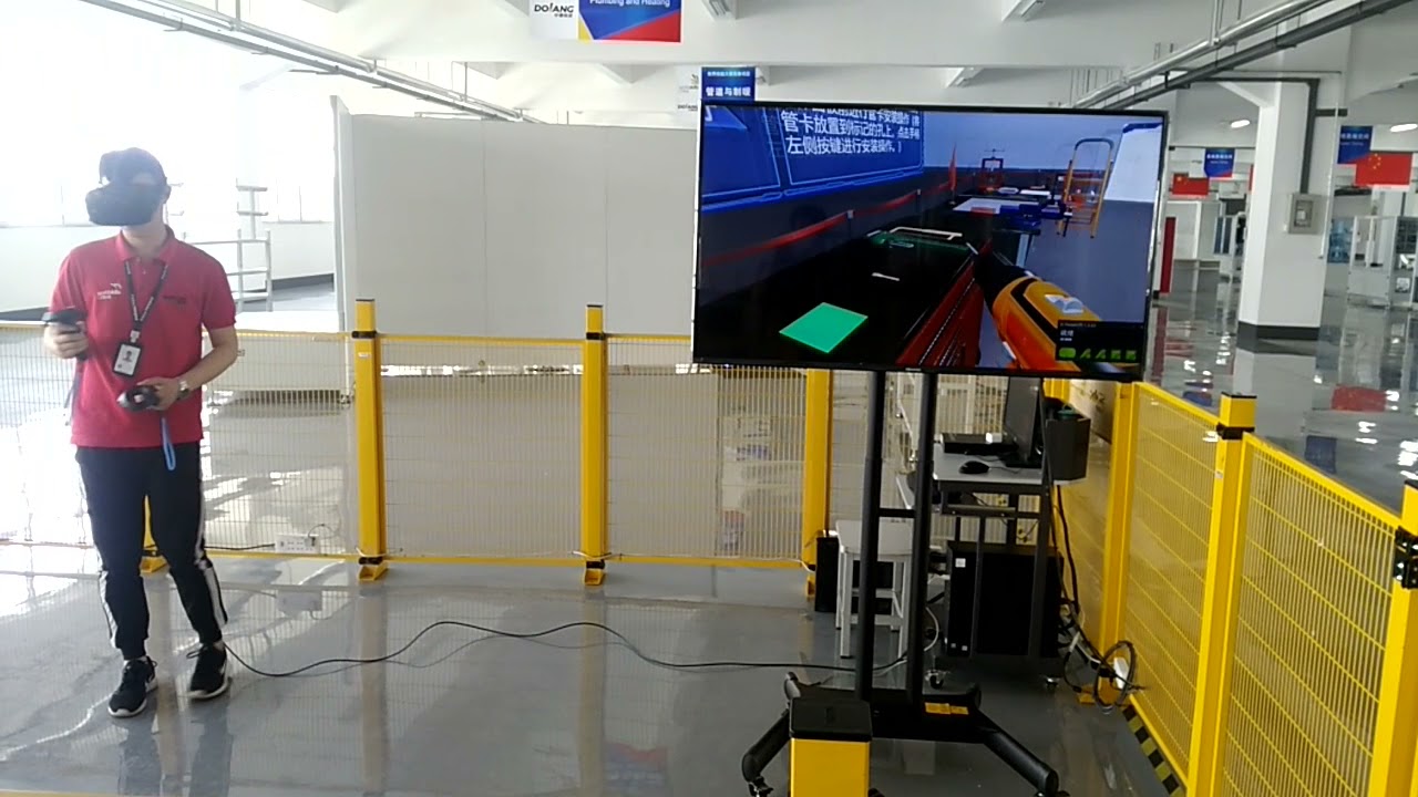 VR Video for Plumbing and Heating Training System-Floor heating checkpoint installation