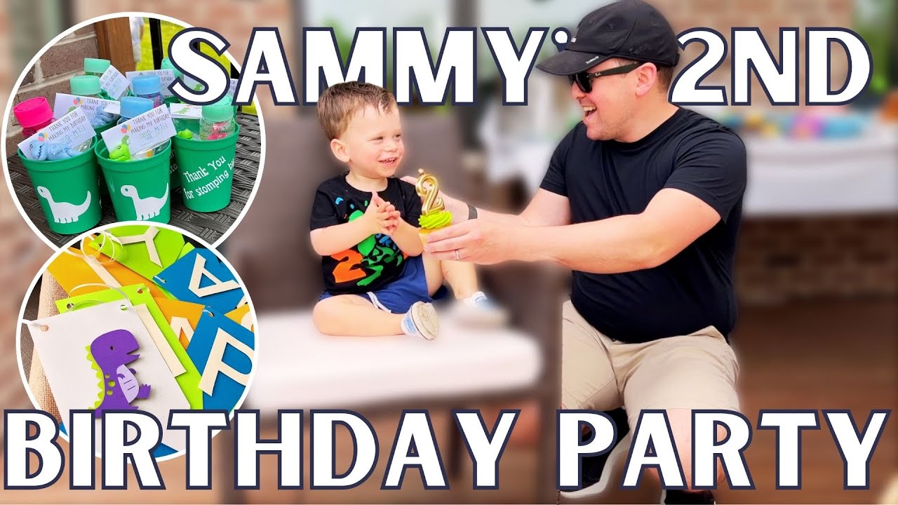SAMMY’S DINO BIRTHDAY PARTY | 2nd birthday | Party prep and Setup | DIY decor
