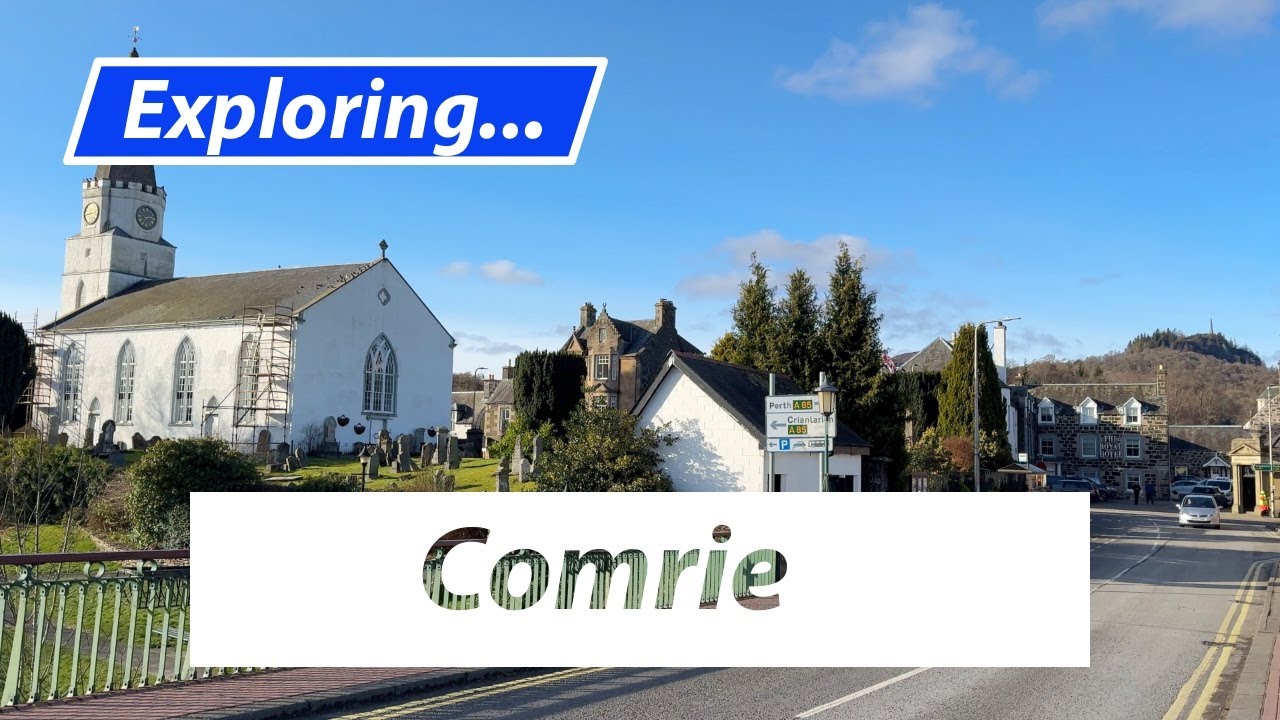 Comrie, Perthshire, Scotland, A Drive Through.
