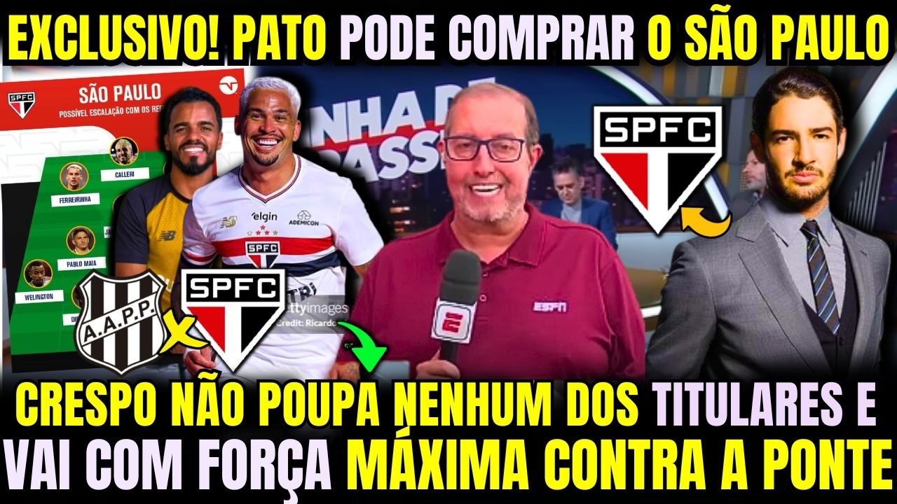 CRESPO NÃO QUER NEM SABER E VAI COM TODOS OS TITULARES PARA GARANTIR A CLASSIFICAÇÃO E +