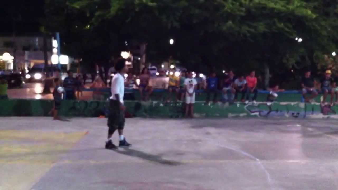 Les Twins playing soccer in Brazil, Fortaleza.