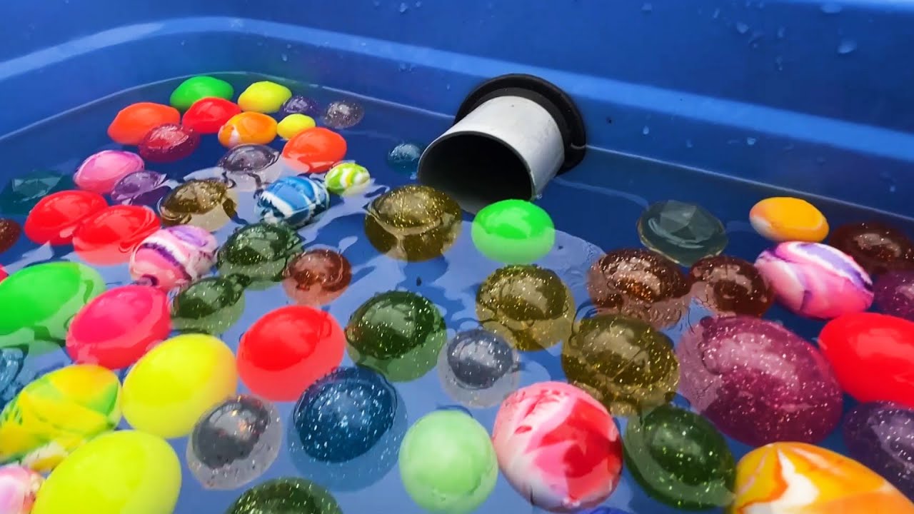 Marble Run☆Artistic ball rolling in water