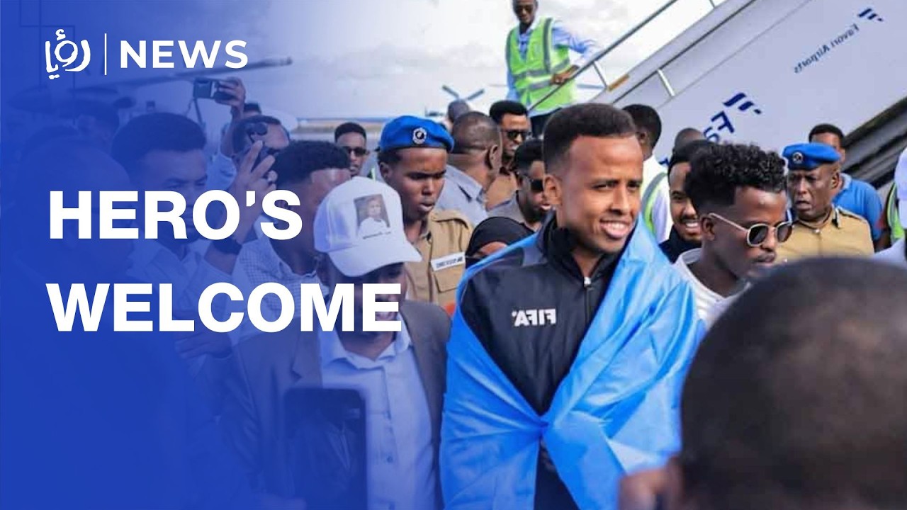 Somali referee returns to hero&rsquo;s welcome after being denied US entry