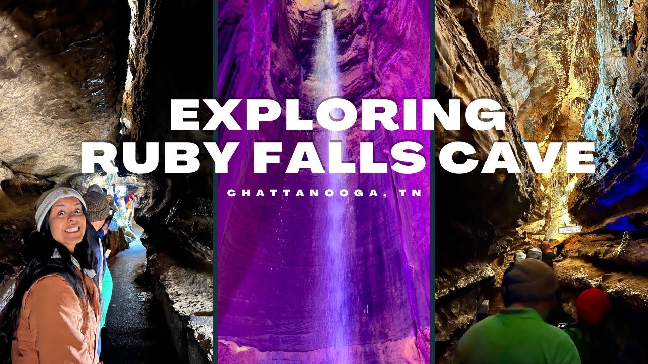 Exploring Ruby Falls Cave // Beautiful Underground Waterfall // Chattanooga Vlog