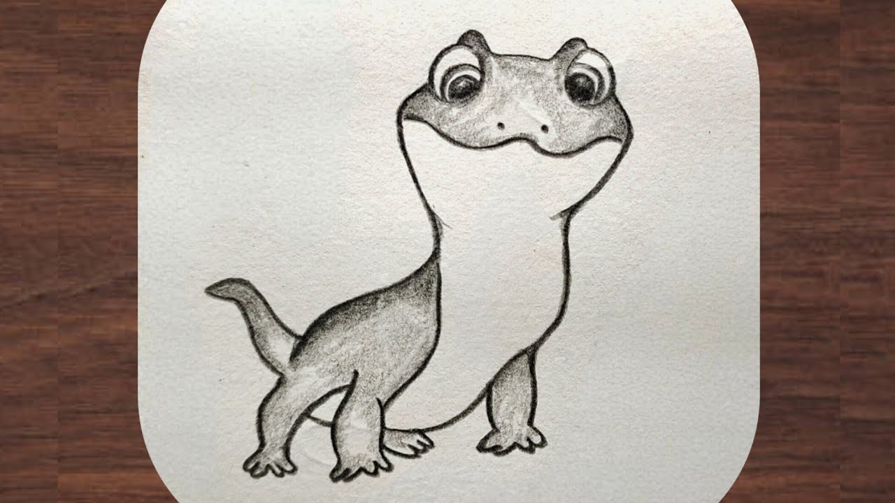 How to draw a lizard / easy lizard drawing/ cartoon drawing for children / funny art/ kids' drawing 