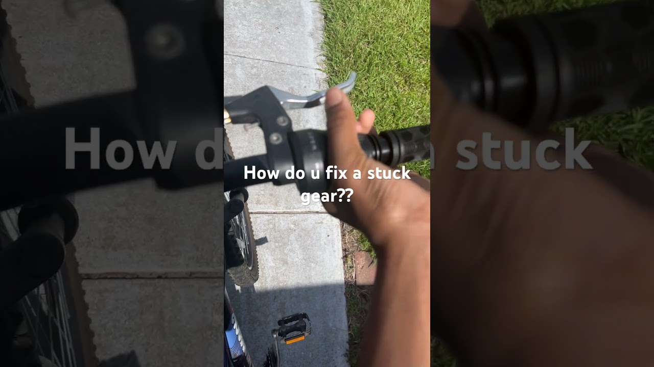 How do you fix a stuck gear??#bike