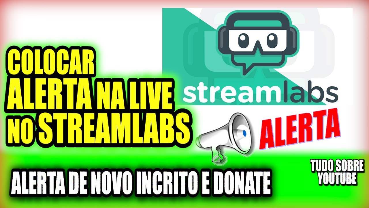 CAIXA DE ALERTA para LIVES no STREAMLABS OBS Video Aula Completa + Site com Áudios e Gif