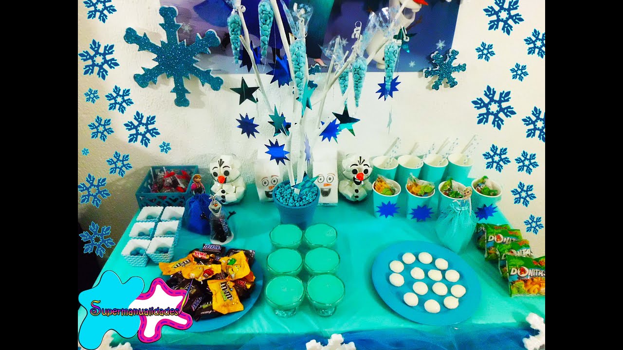 5 ideas para Fiesta/Candybar de FROZEN 🎈SUPERMANUALIDADES🎈