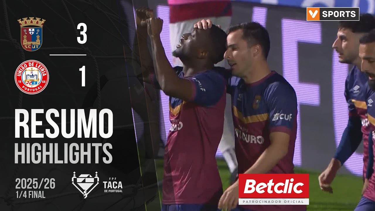 Resumo: Torreense 3-1 U. Leiria (Taça de Portugal 25/26)