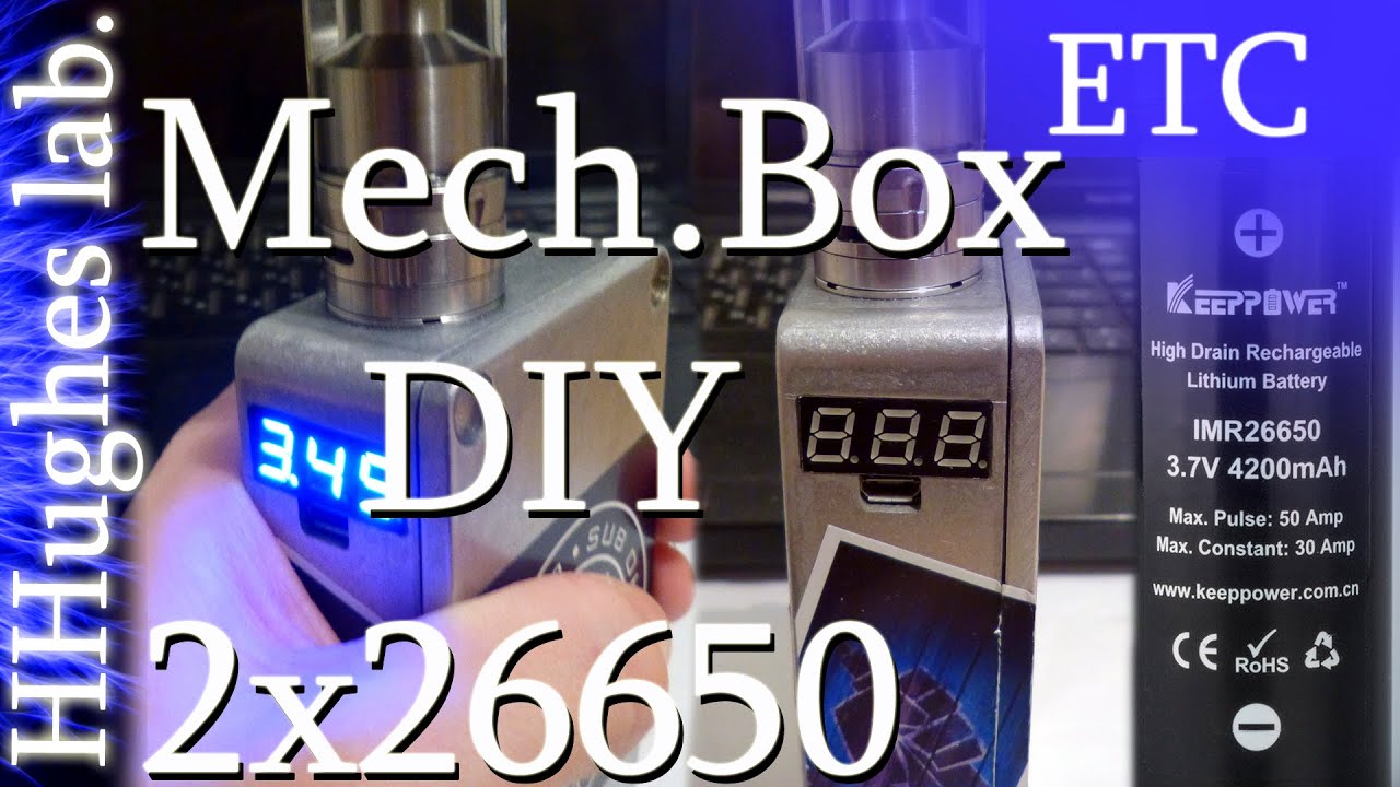 Самодельный БоксМод 1часть 2x26650 SubOhm/200Wt (Custom Box Mod 2x26650)